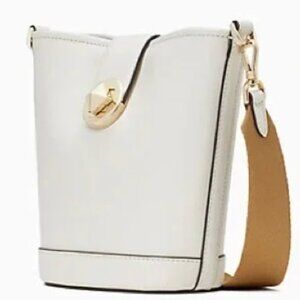 ♠️ Kate Spade Audrey Mini Bucket Crossbody Bag, Parchment White